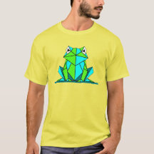 Chemise graphique moderne origami grenouille géomé