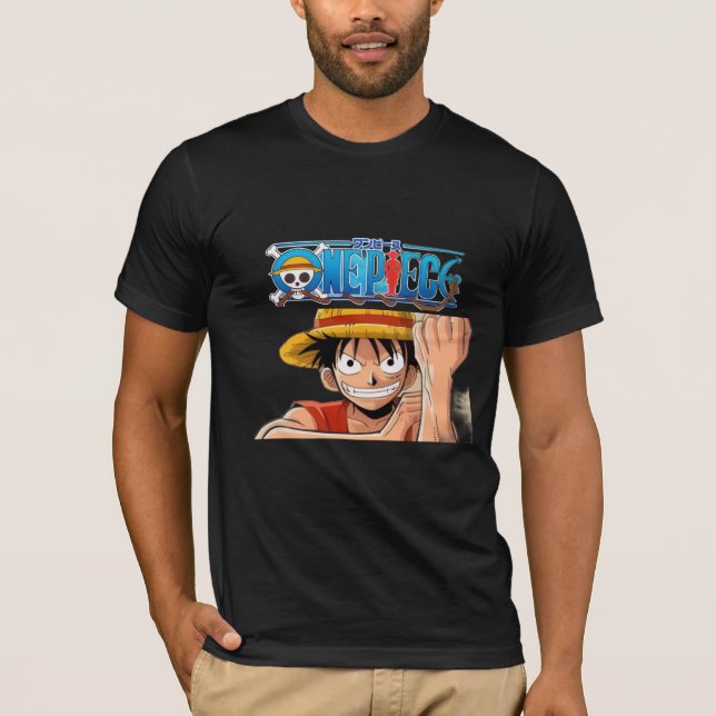T-shirt Chemise graphique One Piece Luffy de l'anime (Devant)