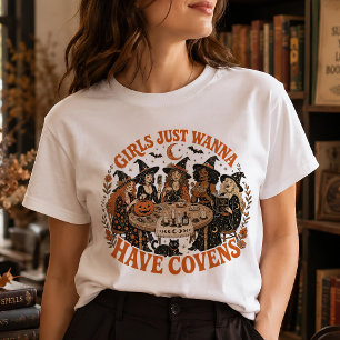 T-shirt Chemise graphique pour femmes Halloween Coven de s