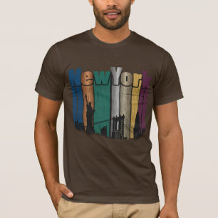T-shirt Chemise graphique rétro de la ville de New York