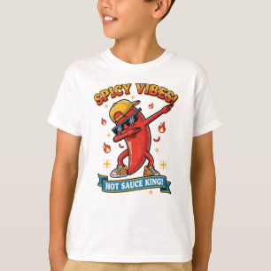 T-shirt Chemise Graphique Roi Sauce Piquante Piment
