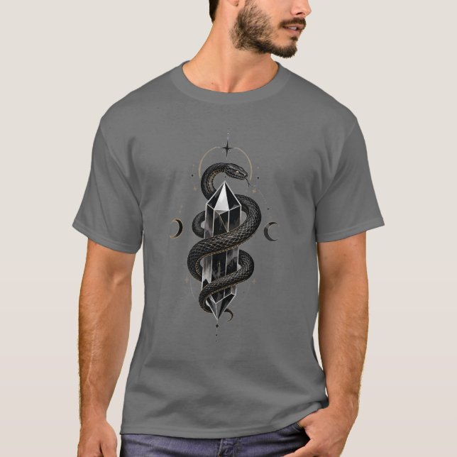 T-shirt Chemise graphique Serpent Cristal (Devant)