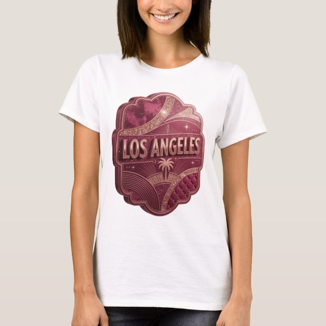 T-shirt Chemise graphique Sharp Gold LOS ANGELES (Devant)