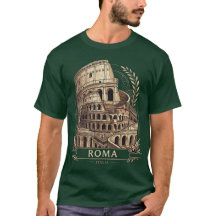Chemise graphique vintage du Colisée de Rome Itali
