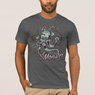 T-shirt Chemise graphique vintage kraken monstre marin