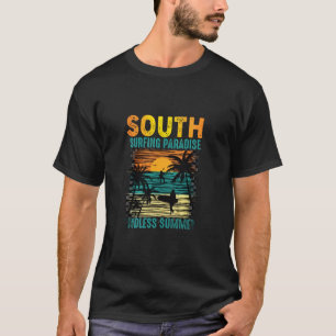 T-shirt Chemise graphique vintage Surf Crew ambiance tropi