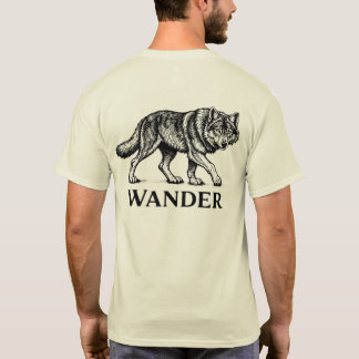 T-shirt Chemise graphique « Wander » Loup – Aventure du lo
