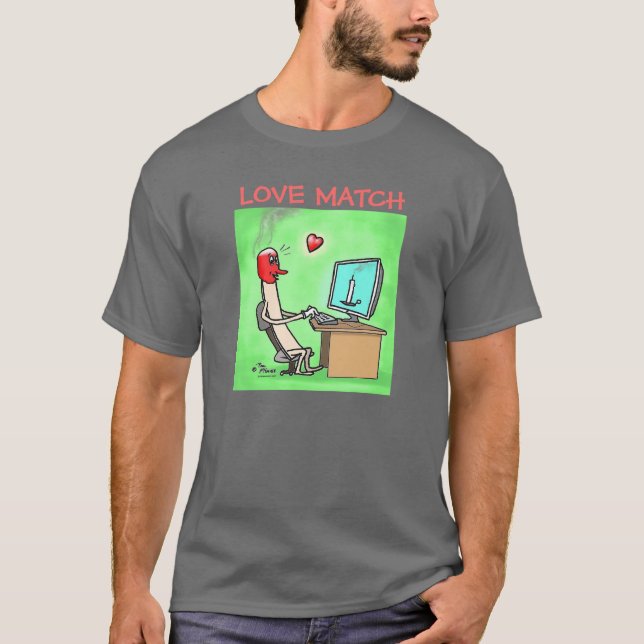 T-shirt Chemise Green Weenii "Love Match" (Devant)