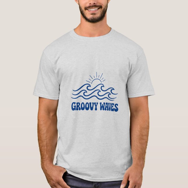 T-shirt Chemise Groovy Waves  (Devant)