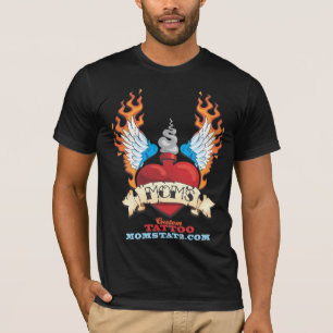 T-shirt Chemise grunge du tatouage fait sur commande de la