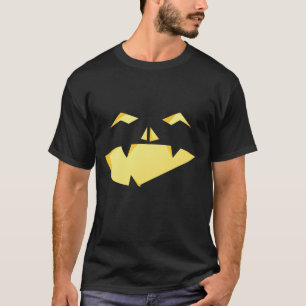 T-shirt Chemise Halloween à visage drôle Jack-o'-lantern