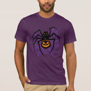 T-shirt Chemise Halloween araignée visage diabolique citro