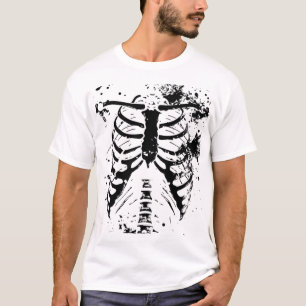 T-shirt Chemise Halloween Cage Thoracique