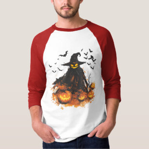 T-shirt Chemise Halloween Citrouille Maléfique – Épouvante