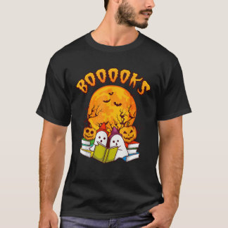 T-shirt Chemise Halloween Drôle Hommes LIVRES GHOST Livre
