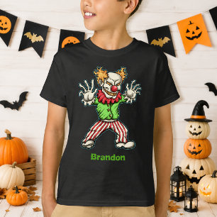 T-shirt Chemise Halloween Enfant Clown Effrayant Personnal