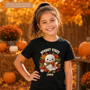 T-shirt Chemise Halloween Enfants Personnalisée Fantôme Vi