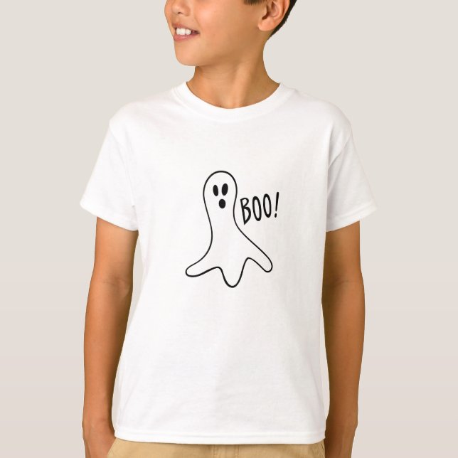 T-shirt Chemise Halloween fantôme mignon Halloween (Devant)