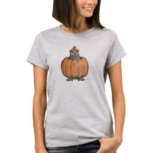 Chemise Halloween - Pigeon en costume de citrouill