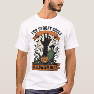T-shirt Chemise Halloween tous les jours Vintage Spooky Ha