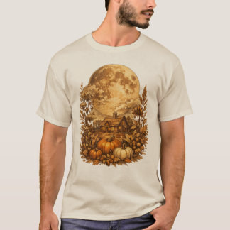 T-shirt Chemise Harvest Moon Cottagecore Vintage Halloween