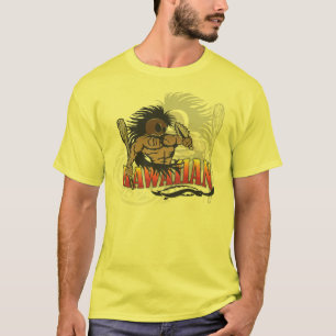 T-shirt Chemise hawaïenne de jaune de guerrier