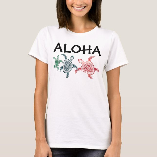 T-shirt Chemise Hawaii - Aloha (Devant)