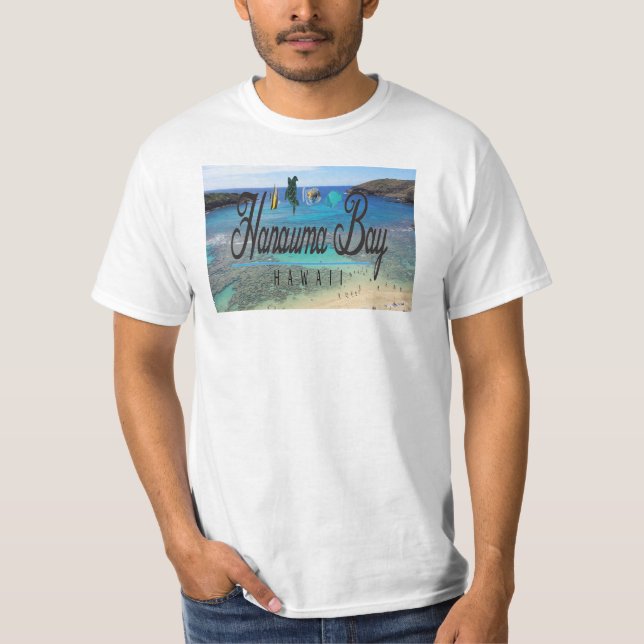 T-shirt Chemise Hawaii de la baie de Hanauma (Devant)