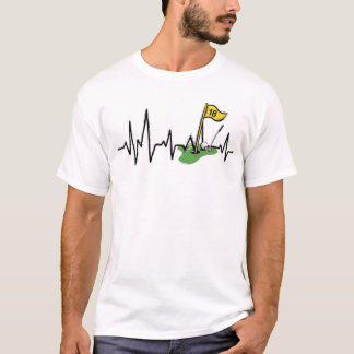 T-shirt Chemise Heartbeat Golfeur Tee, Cadeau Humour de Go