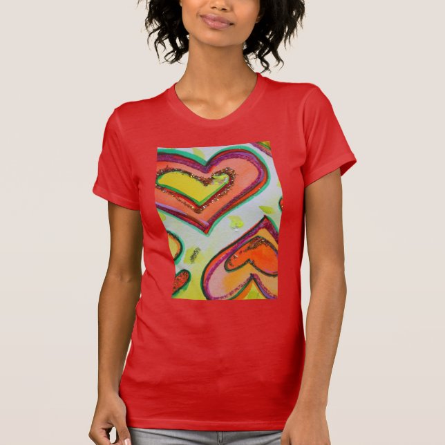 T-shirt Chemise Hearts Laugh (Devant)