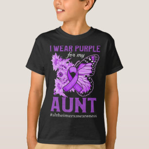 T-shirt Chemise Heimers Je Porte Du Purple Pour Le Soutien