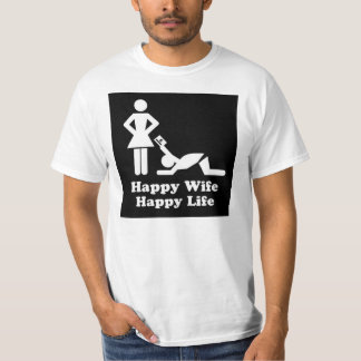 T-shirt Chemise heureuse de la vie d'épouse heureuse