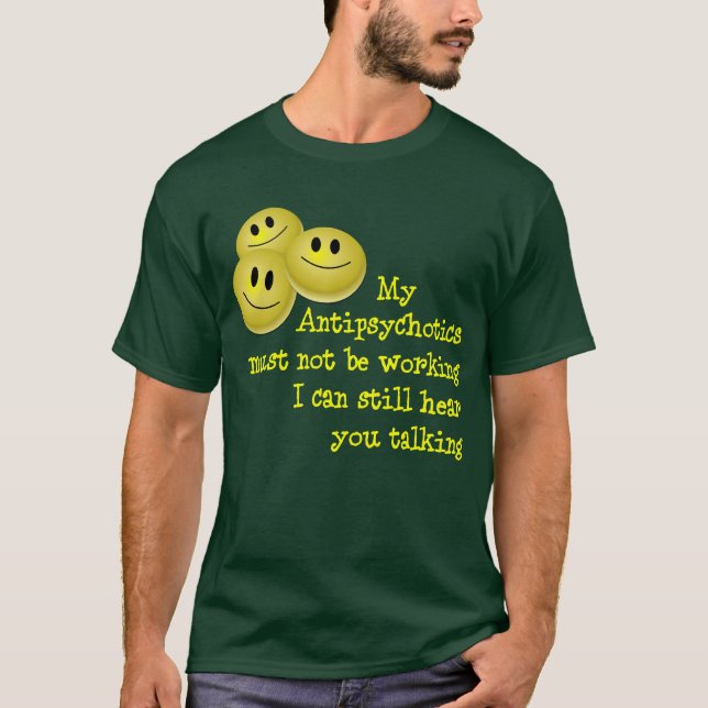 T-shirt Chemise heureuse drôle de pilules (Devant)