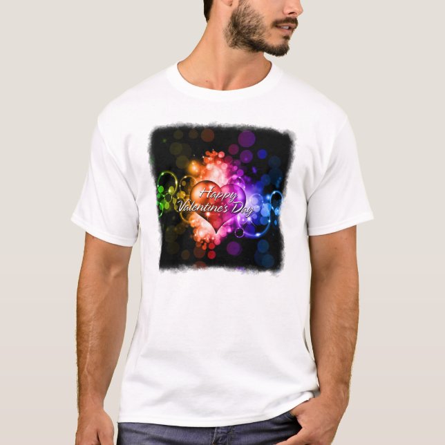 T-shirt Chemise Heureuse Sainte-Valentin 5A (Devant)
