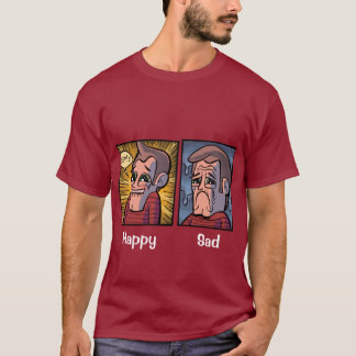T-shirt Chemise heureuse/triste de Gérald