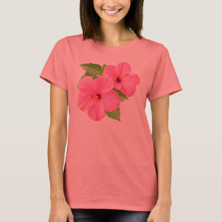 T-shirt Chemise Hibiscus Rose