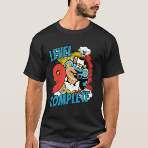 T-shirt Chemise homme 9 ans 9e anniversaire Niveau 9 Bande