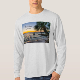 T-shirt Chemise homme Gulf Breeze Floride Sunset à manches