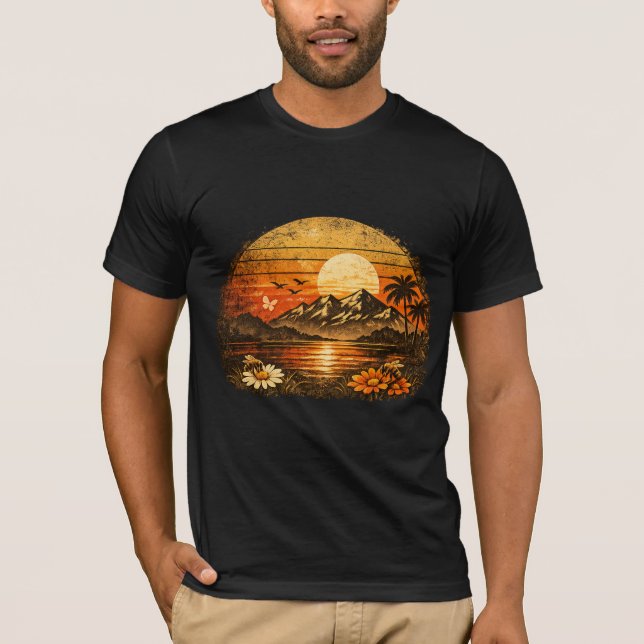 T-shirt Chemise homme image vintage (Devant)