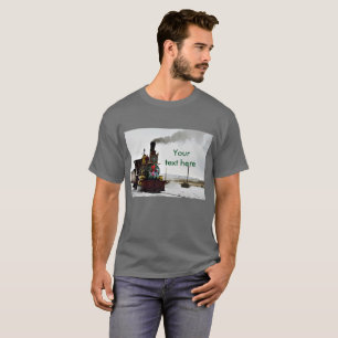 T-shirt Chemise homme vintage avec couronne de Noël