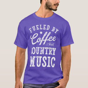 T-shirt Chemise Hommes Femmes alimenté par le café et la m