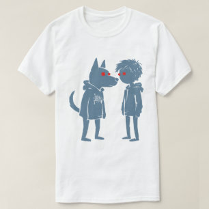 T-shirt Chemise Horreur Cyber Chien Garçon