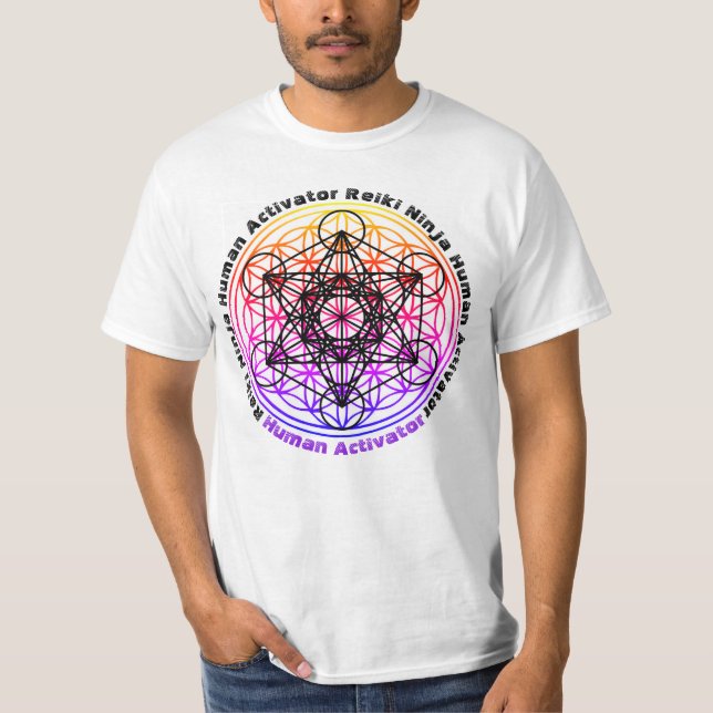 T-shirt Chemise humaine de Reiki Ninja 2 d'activateur (Devant)