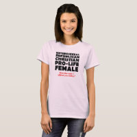 Chemise humoristique chrétienne républicaine fémin