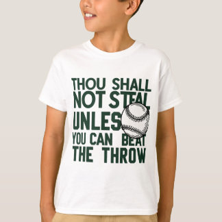 T-shirt Chemise Humour volante de baseball