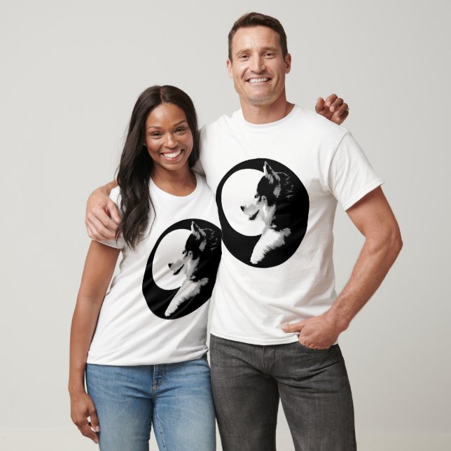 T-shirt Chemise Husky Longueur Manche Équipée Chemise Chie (Unisexe)