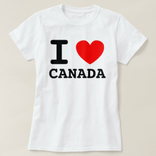 T-shirt Chemise I Heart Canada