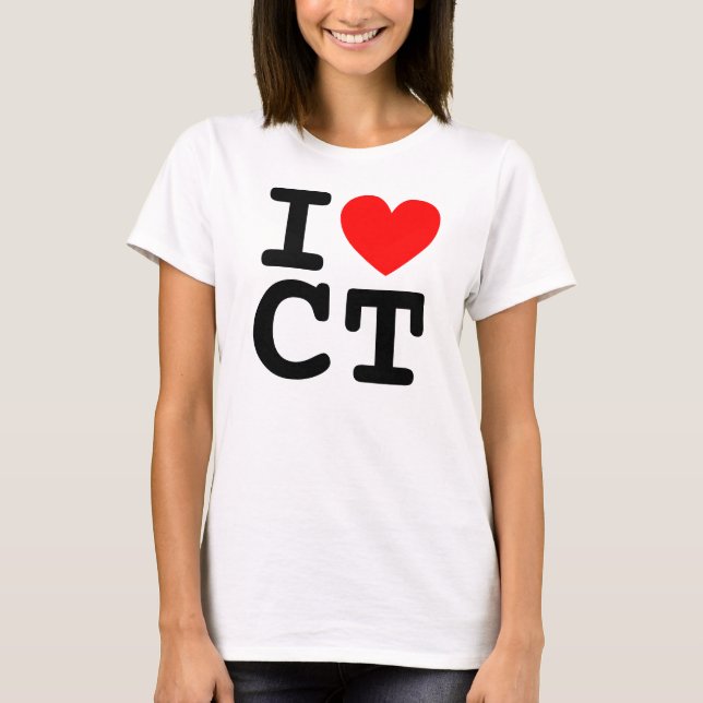T-shirt Chemise I Heart CT (Devant)