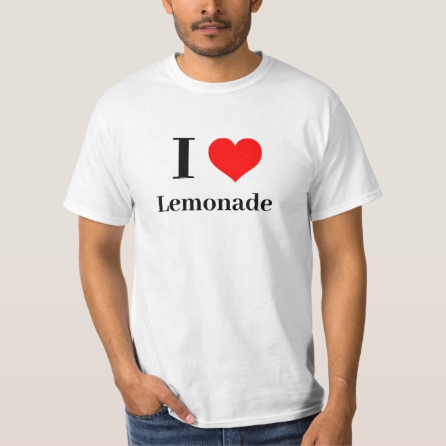 T-shirt Chemise - I Heart Lemonade (Devant)