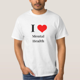 T-shirt Chemise - I Heart Mental Health